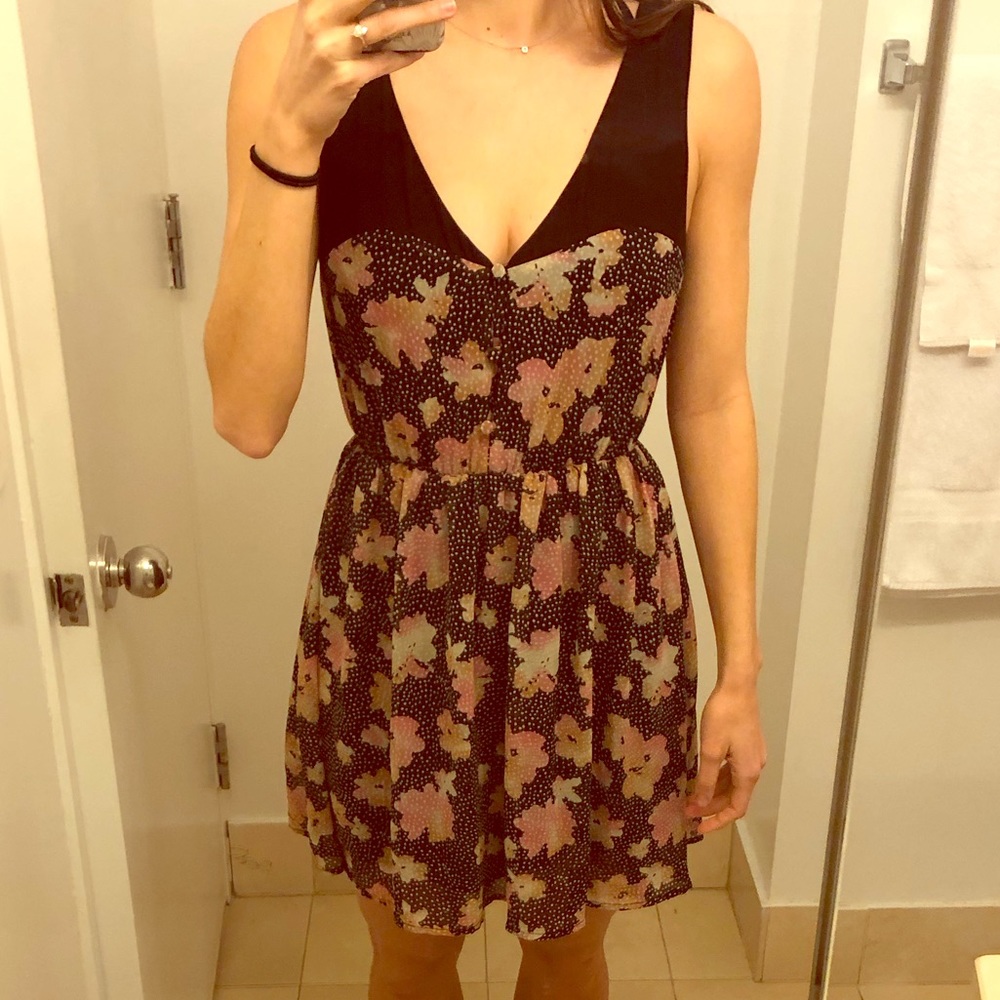 pins and needles floral sundress size S